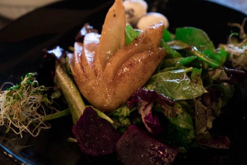 Poached Pear Salad