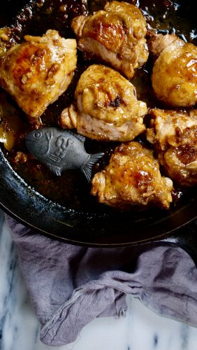 Chicken adobo with added iron