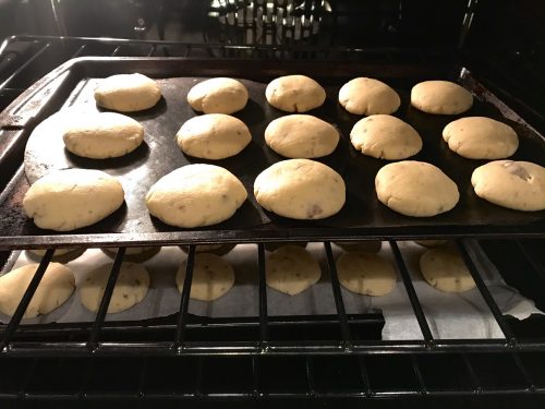 toblerone shortbread dough