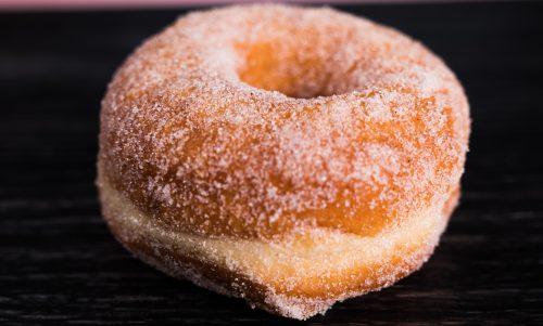 plain sugar dusted doughnut from daddy o in mississauga